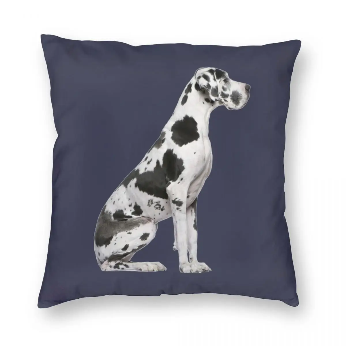 Квадратная наволочка в стиле харлекин с датиком даты полиэстер лен бархат