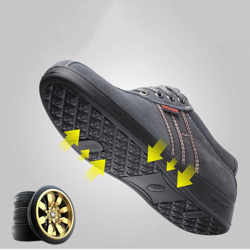 Непромокаемая кожаная дышащая легкая Нескользящая Повседневная Рабочая обувь с