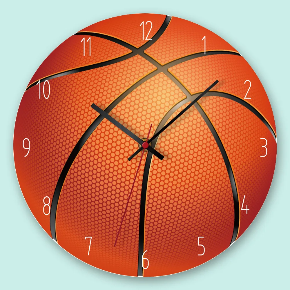 Настенные часы в стиле баскетбола современные кухонные украшения для дома с