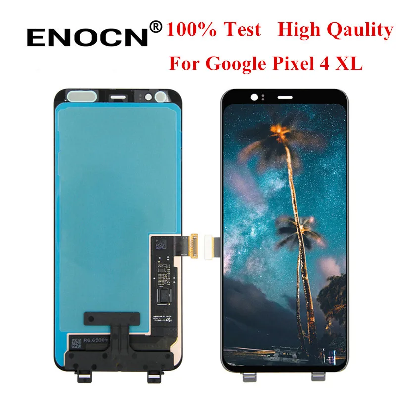 

ENOCN активно-матричные осид, для Google Pixel 4 XL ЖК-дисплей Дисплей кодирующий преобразователь сенсорного экрана в сборе запасные ЖК-дисплей для Google Pixel 4XL ЖК-дисплей