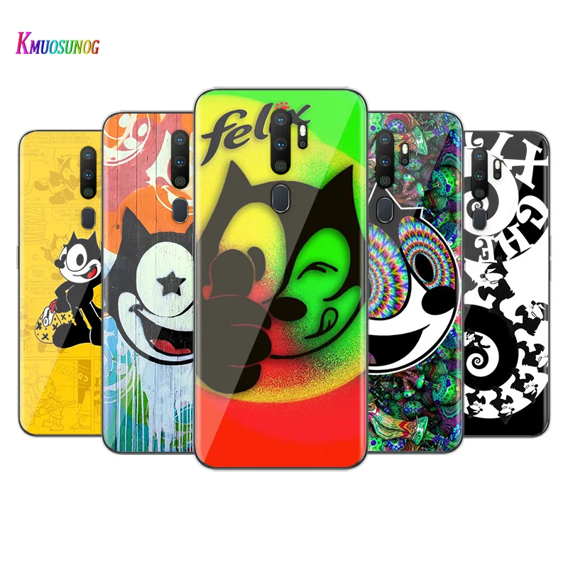 

Anime Cute Funny Cat For OPPO F5 F7 F9 F11 F15 F17 F19 R9S R15X R17 RX17 K3 K5 Find X2 X3 Pro Lite Neo Phone Case