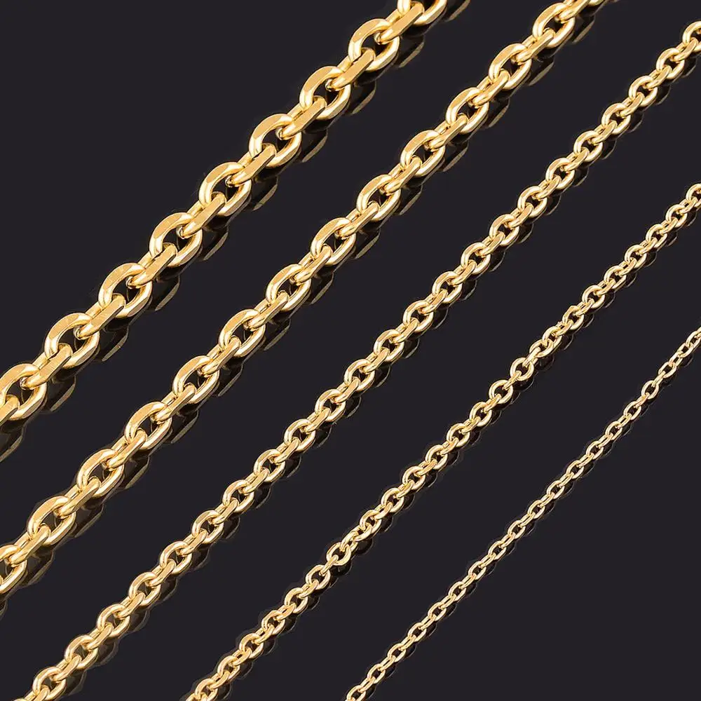 Ожерелье из нержавеющей стали с кубинской цепью 1 6/2 4/3/4/5 мм|fashion jewelry|jewelry fashioncuban