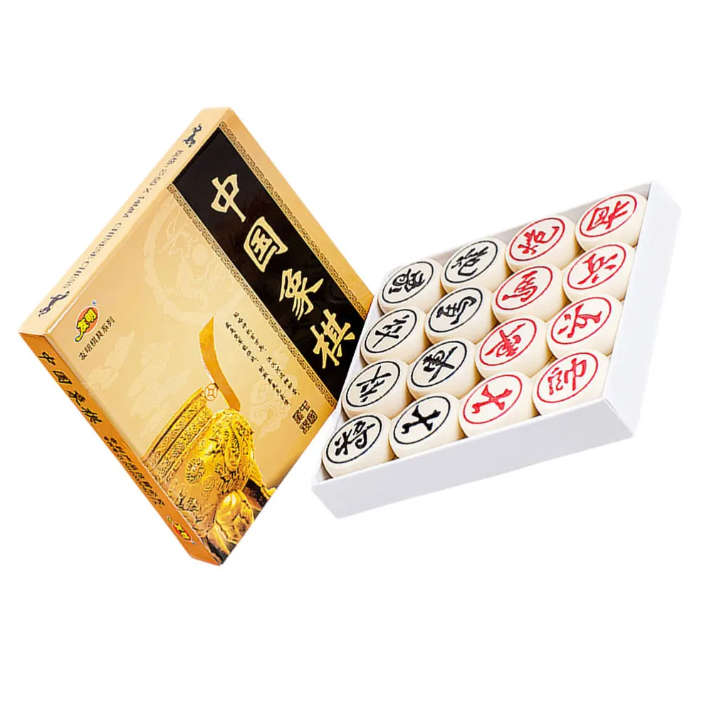 

3D Chinese Chess Resin High-end Chinese Chess Educational Early Learning Game Beige (30)