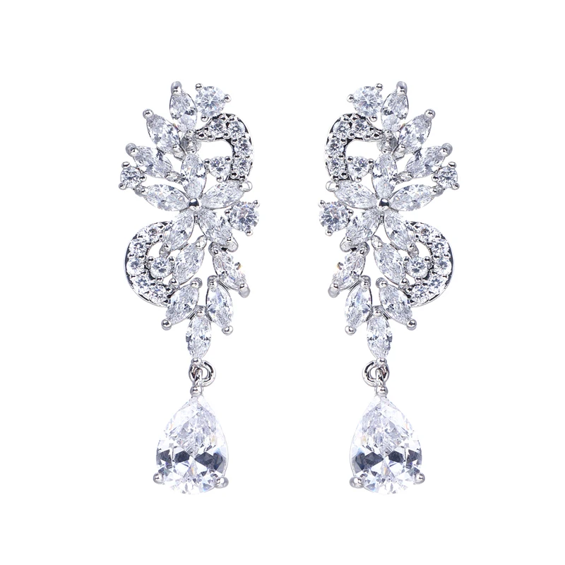 Bettyue Новое поступление очаровательный цветок внешний вид AAA циркониевые серьги