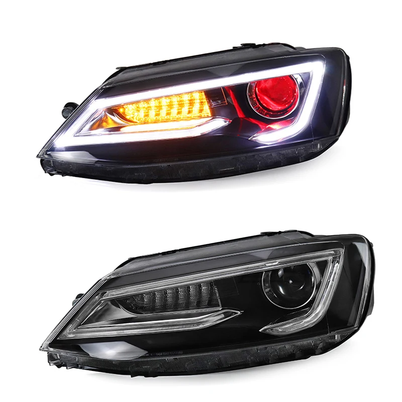 

BERA BEAR Car Styling LED Headlights For Volkswagen Jetta Sagitar Headlamp 2012-2018 LED DRL Running lights High Low Beam lights