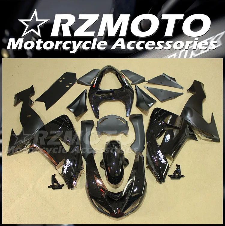 

New ABS whole Fairings Kit Fit for Kawasaki Ninja ZX-10R ZX10R 10R 2006 2007 06 07 Bodywork set black glossy matte