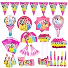 Disney шесть принцесс Белоснежка тарелка ложка шапка на день рождения украшение вечерние НКИ Детские праздники одноразовая посуда