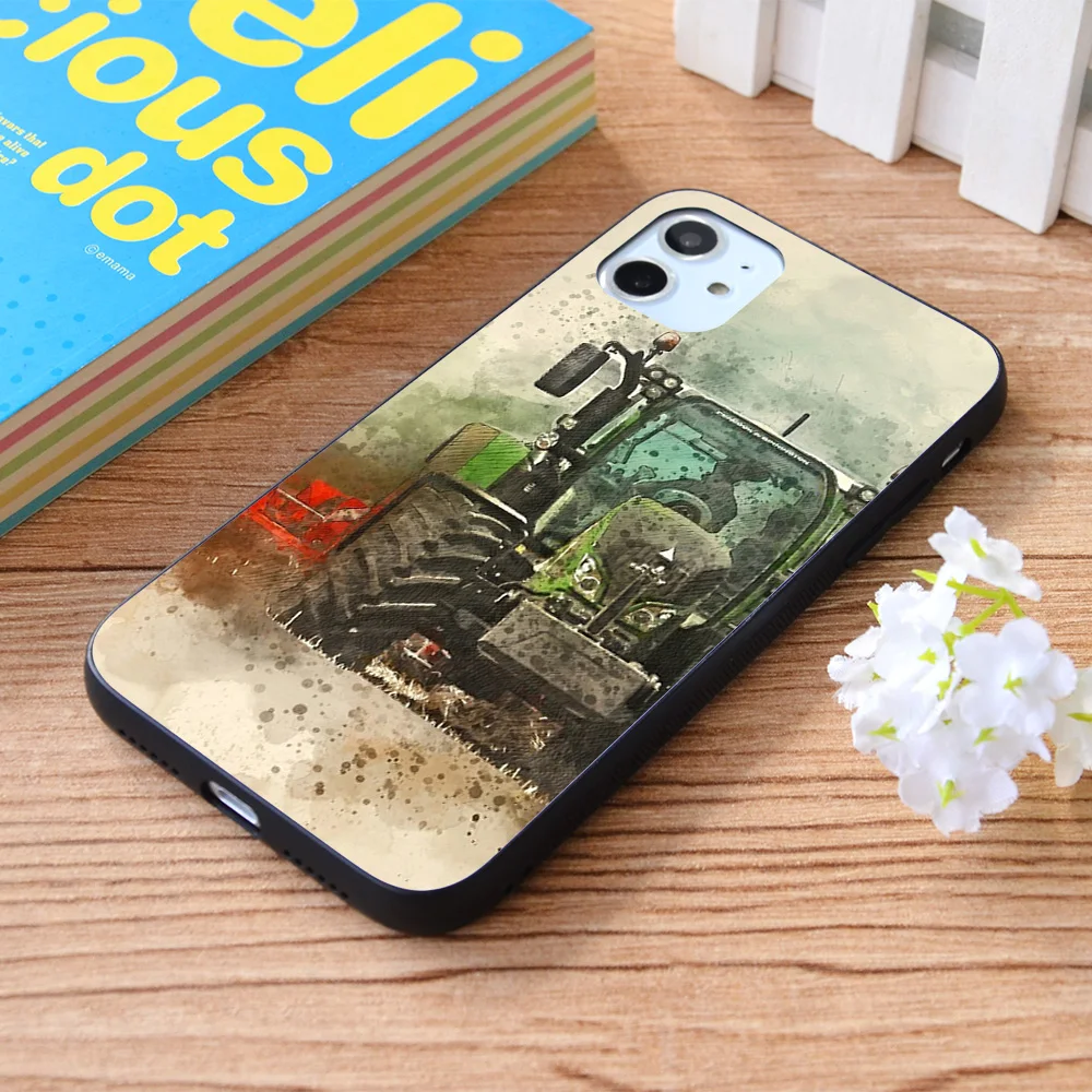 

For iPhone Fendt Tractor Grafting Soft TPU border Apple iPhone Case