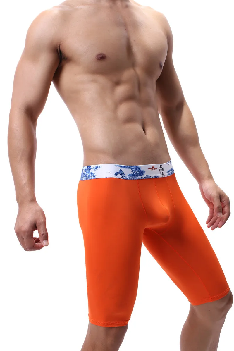 Сексуальное мужское нижнее белье трусы-боксеры с заниженной талией Мужские