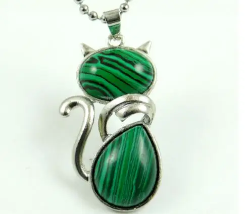 Натуральный камень кварц авантюрин подвеска с бусинами из кристаллов Милый Кот