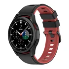 Ремешок силиконовый для Samsung Galaxy Watch 4 Classic, сменный спортивный браслет для наручных часов 42 мм 46 мм 40 мм 44 мм