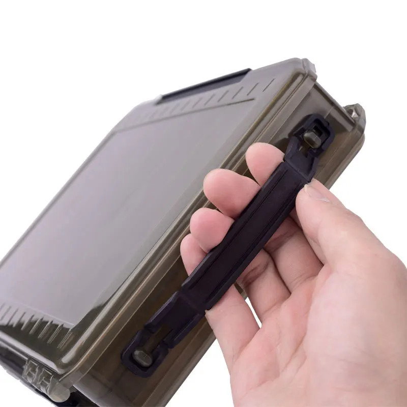

Double-layer Fishing Bait Box Outdoor Fish Shrimp Storage Holder with Portable Handle