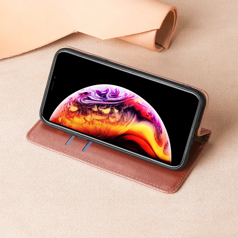Модный чехол кошелек для Sony Xperia 1 II кожаный силиконовый накладка Магнитный флип