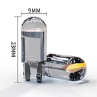 Светодиодная автомобильная лампа W5W 194 T10 со стеклянным корпусом, Cob для Audi A3 8L 8P A4 B6 B7 B8 A6 C5 C6 4F RS3 Q3 Q7 TT, 10 шт.