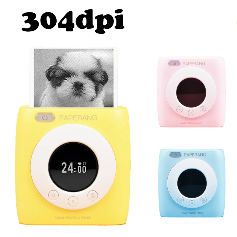 Карманный мини принтер PAPERANG P2s 58 мм портативный Bluetooth фотопринтер HD термоэтикетка
