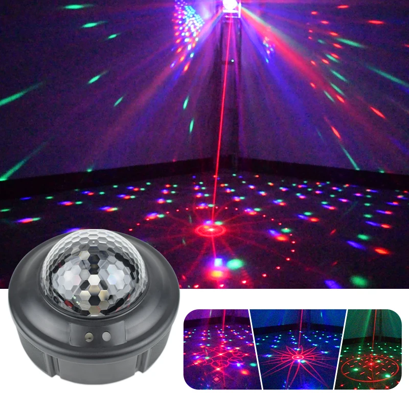 

OURFENG Laser Light Stage Magic Ball Lamp 90 Patterns New Design LED Christmas Projection Mini Disco Flash Color