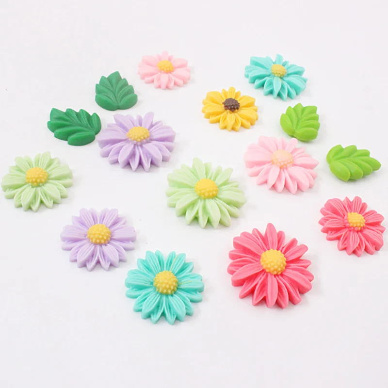 

Daisy Fridge Magnet Colorful Chrysanthemum Sunflower Painted Resin Magnetic Sticker Refrigerator Flowers Home Decoration