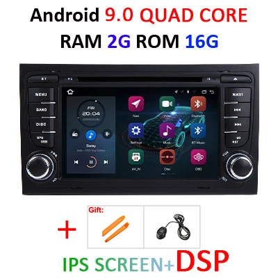 9.0 2G 16G IPS DSP DSP ips 4G 64G Android 9,0 Автомобильный gps для Audi A4 B6 B7 S4 B7 B6 RS4 B7 SEAT Exeo DVD плеер Мультимедиа Навигация Радио стерео ПК - Цвет: 9.0 2G 16G IPS DSP