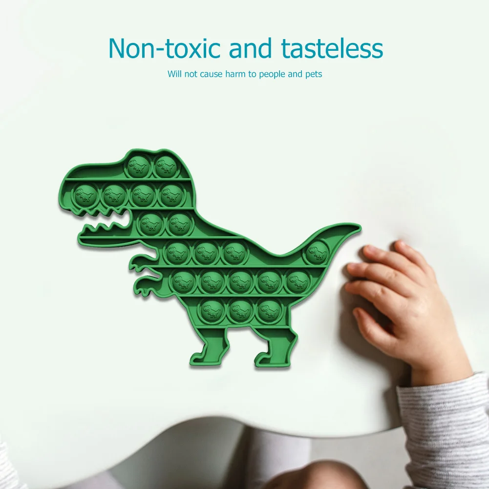 

Autism Special Needs Bubble Sensory Fidget Dinosaur Silicone Puzzle Toy