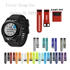 Ремешок на солнечной батарее для смарт-часов Garmin fenix 5X Plus 6x pro, силиконовый ремешок Fenix3 3 HR 3, сапфировый быстросъемный ремешок