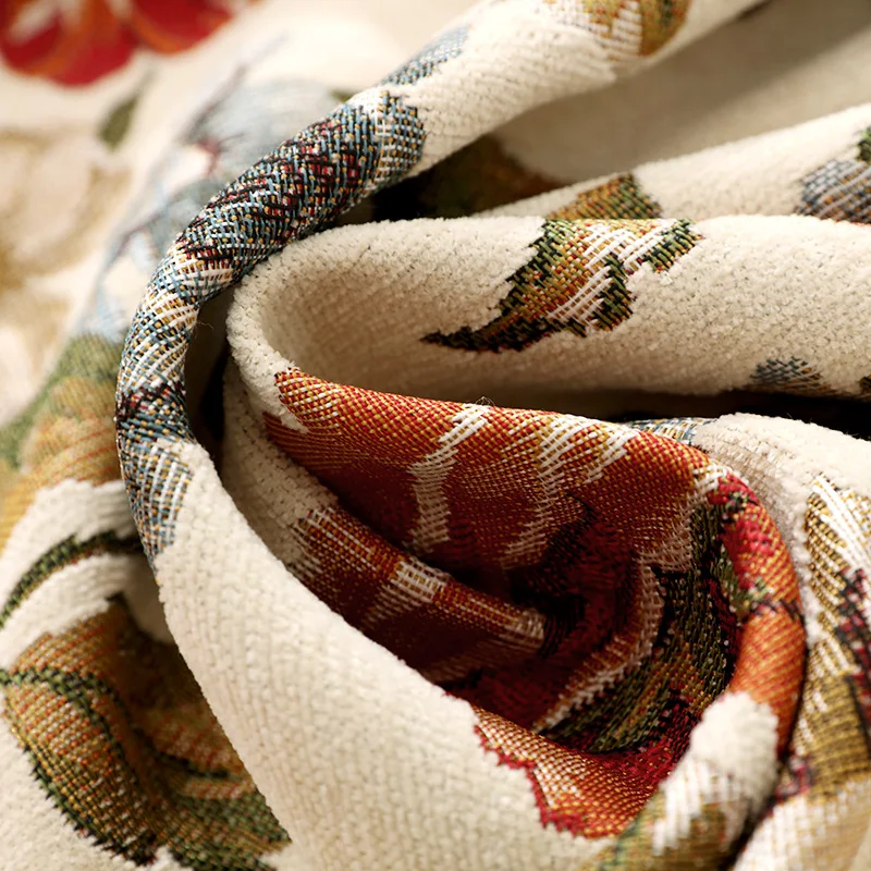 Американские занавески шениль цветочный оттенок жаккардовая пряжа для окон