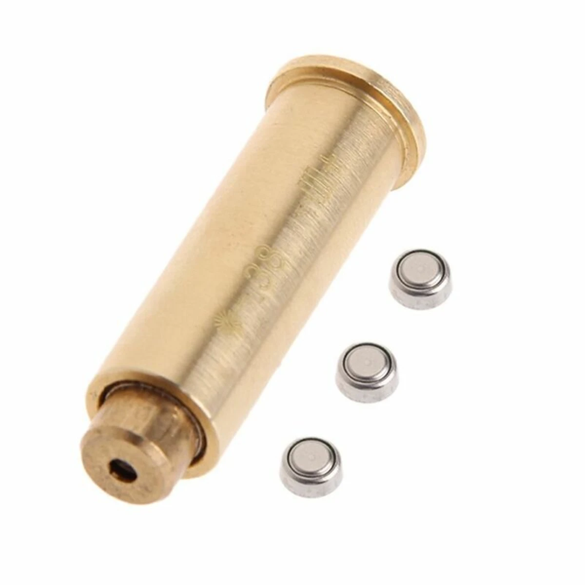 

Tactics CAL.38 Brass Bullet Shape Calibrator Red Laser Bore Rifle Sight Sighter Cartridg Hunting Accessories