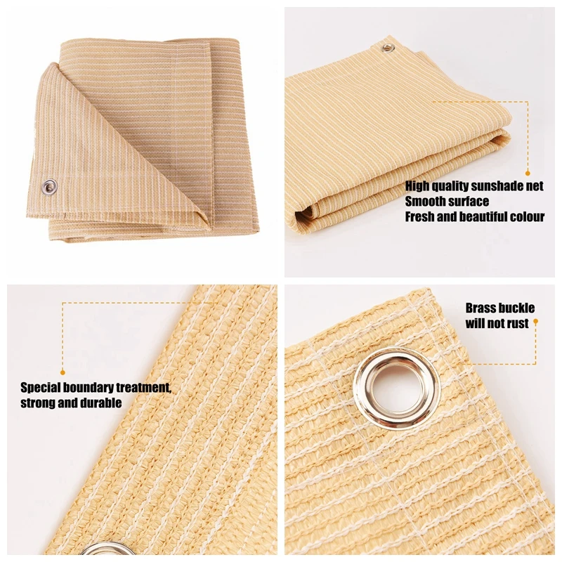 Заказной размер 1 5x2 м анти УФ ПНД сетчатый навес доставка в Российскую