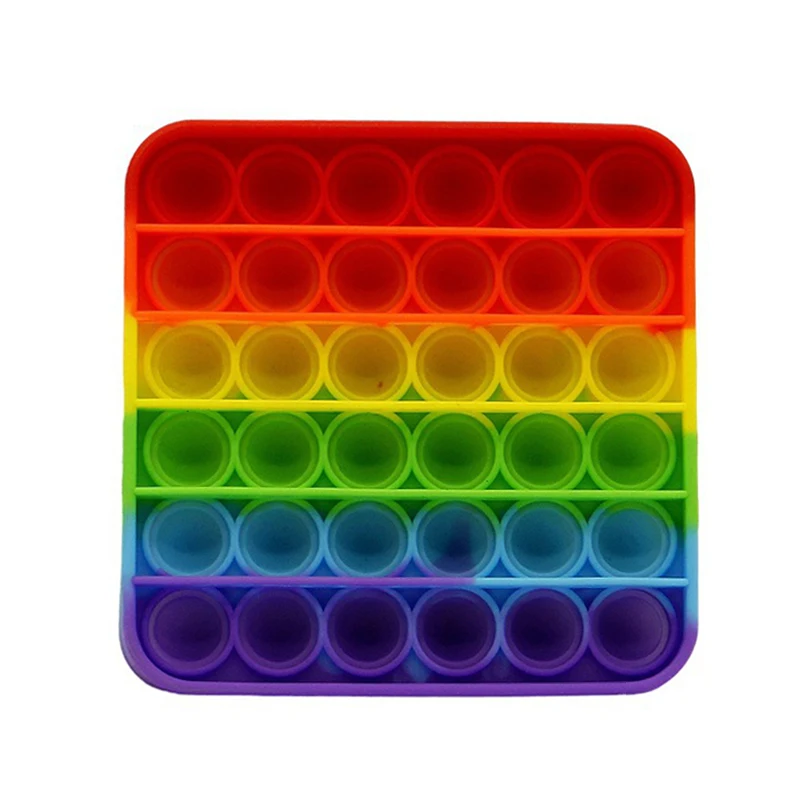 

Hot Fidget Simple Dimple Toy Rainbow Fidget Toys Stress Relief Hand Toys Early Educational For Kids Adults Anxiety Autism Toys