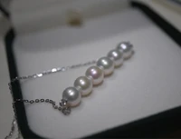 real pearl necklace 6 5 7mm 925 sterling silver balance runway gown hiphop rare glam japan korean fashion