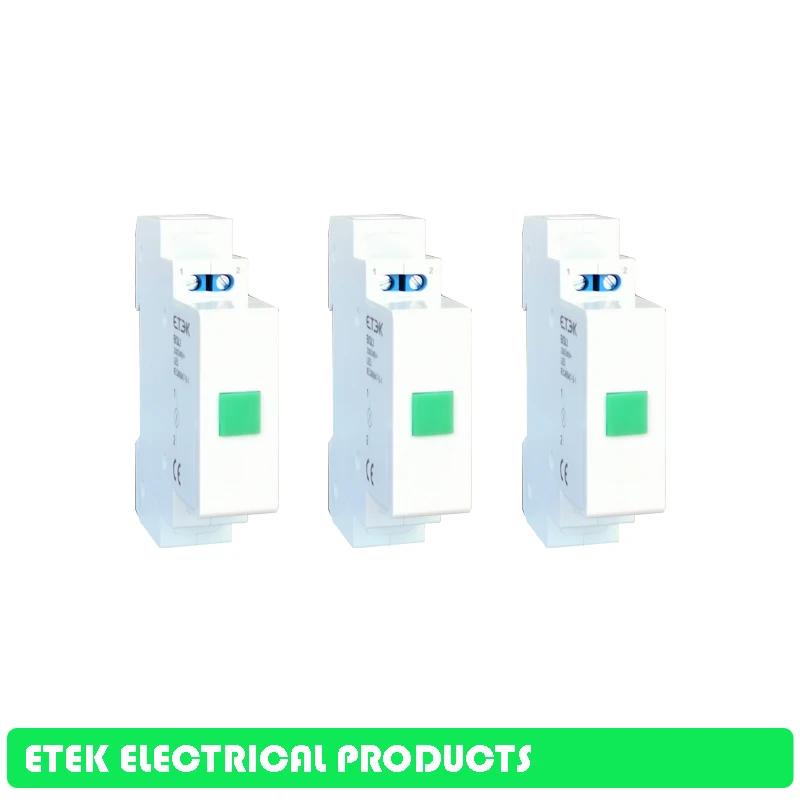 EKSL DIN 230V AC модульный сигнальная лампа 50/60HZ красного зеленого желтого цвета: синий