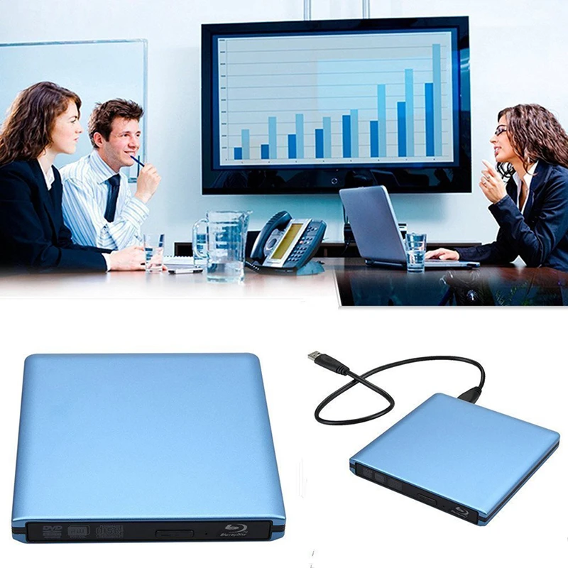 USB 3 0 Blu Ray привод компьютера внешний DVD диск BD ROM Bluray плеер BD/DVD/CD RW горелки писатель