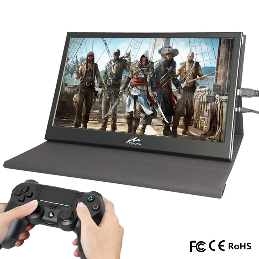 13," 2 K портативный мини-ноутбук монитор PC 1920x1080 HDMI кожаный Стенд PS3 4 Xbox360 1080P ЖК-светодиодный дисплей Raspberry Pi Touch