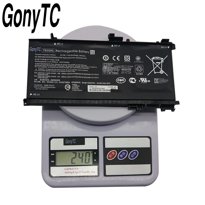 GONYTC TE03XL новый подлинный ноутбук Батарея для HP TPN-Q173 HSTNN-UB7A 15-bc011TX 15-bc012TX 15-bc013TX 11 55 v