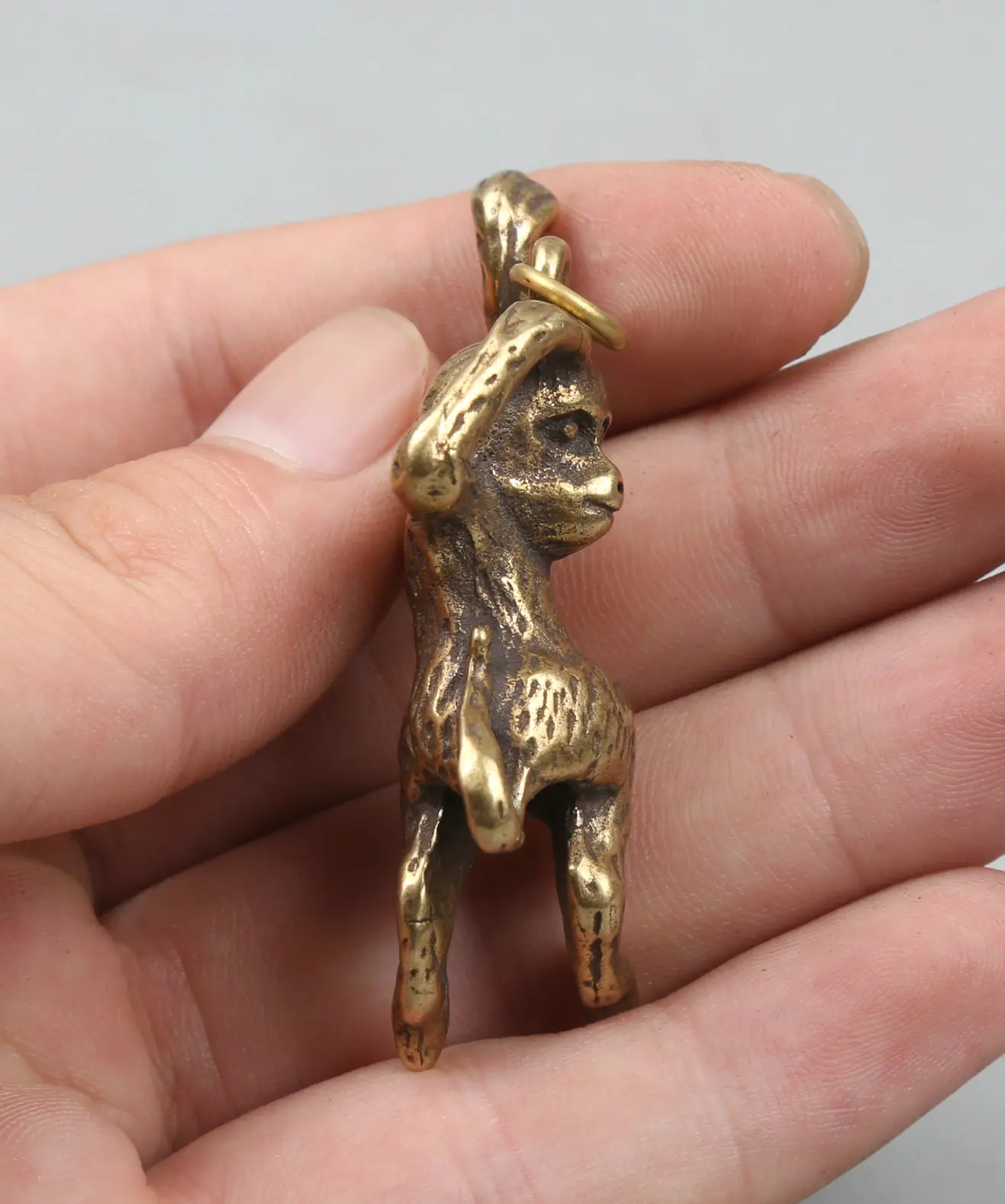 55 мм/2 2 &quotКоллекция Curio редкие китайские маленькие бронзовые Изысканные милые