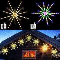 outdoor led light garden decor garland waterproof flashing lights starburst lamp meteor firework lights christmas string lights