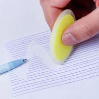 4pcs new rubber eraser oval ink eraser friction erasable school office stationery send at random