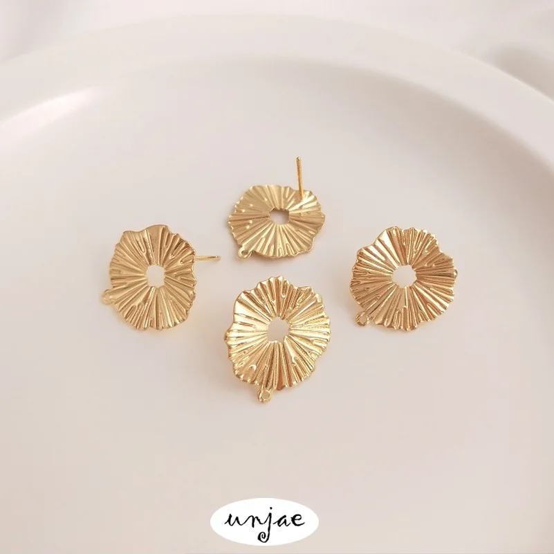 

Серьги-иглы из серебра 925 пробы с цветными сохраняющими цвет, 14K
