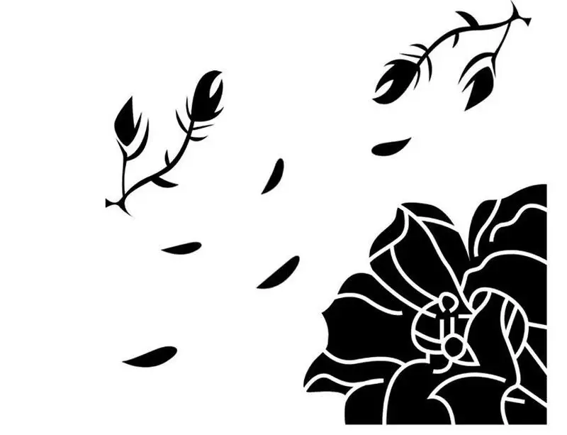 Наклейки на стену с цветами украшение для холодильника стиральной машины