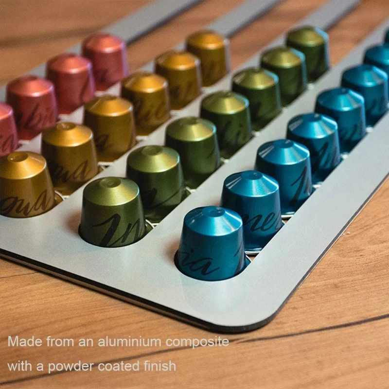 

Wall Mount Hanging Coffee Capsule Offices Display Holder For 24/40 Pieces Cafe Capsules Coffee Pod Storage Rack Office Kitchen