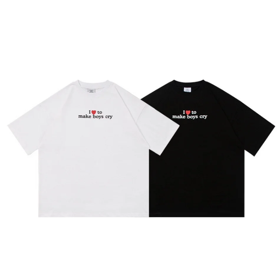 

Высококачественная Мужская футболка с надписью «VETE», «I Love To Make Boys Cry», мужская, женская, Мужская футболка 1:1, футболка «Завтра Is Anther Day», футбо...