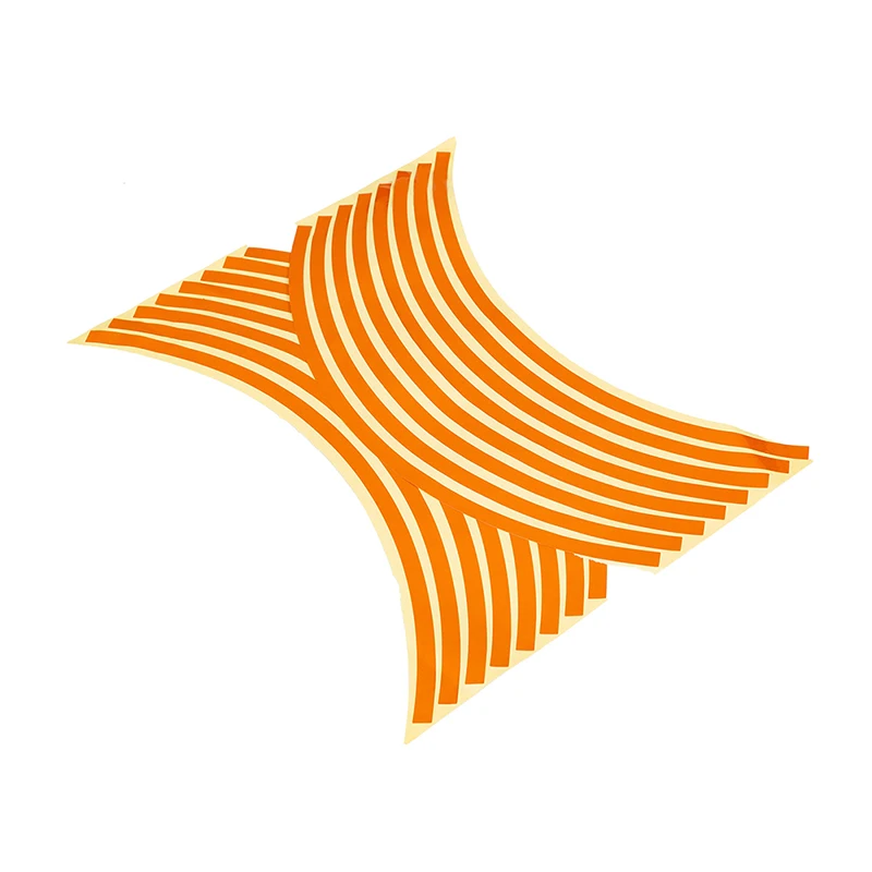 Универсальные оранжевые Светоотражающие Полоски POSSBAY на обод колеса 17 дюймов 18 19