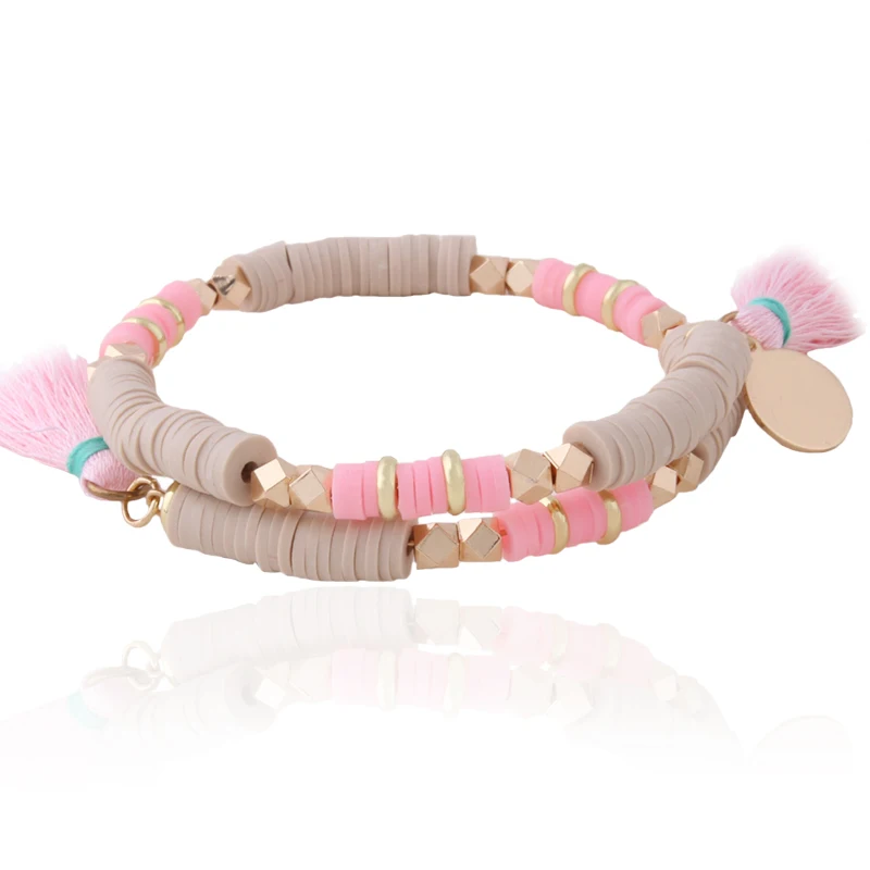 NeeFu WoFu DIY именной браслет из бисера богемные мягкие керамические браслеты для