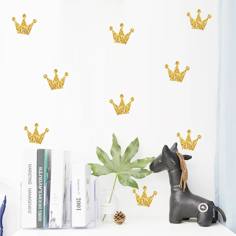 

Crown Wall Stickers Vinyl Decorative Wall Decor Kids Room Wallpaper Wedding Decoration Adhesive Sticker For Furniture Home Decal