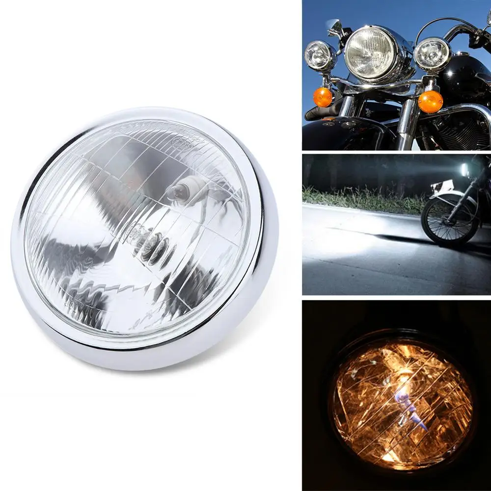 Универсальный мотоцикл фара луч фары круглый светодиодный налобный фонарь для