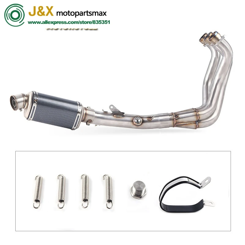 

Full system Slip On For yamaha FZ09 MT09 MT-09 FZ-09 2014-2018 Not for Tracer Motorcycle exhaust