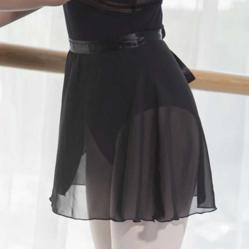 Лидер продаж для взрослых/детей со шнуровкой из шифона танцев балета юбка с