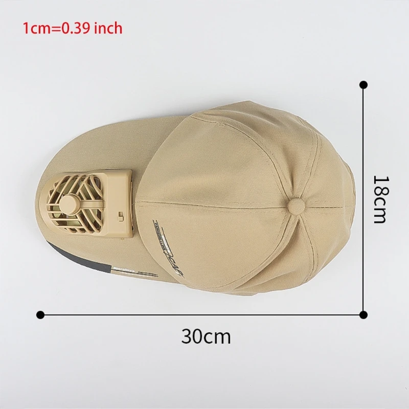 

N7MF Women Men Summer USB Charging Cooling Fan Baseball Outdoor Golf Sunscreen Letters Printed 2 Speed Adjustable Peaked Hat