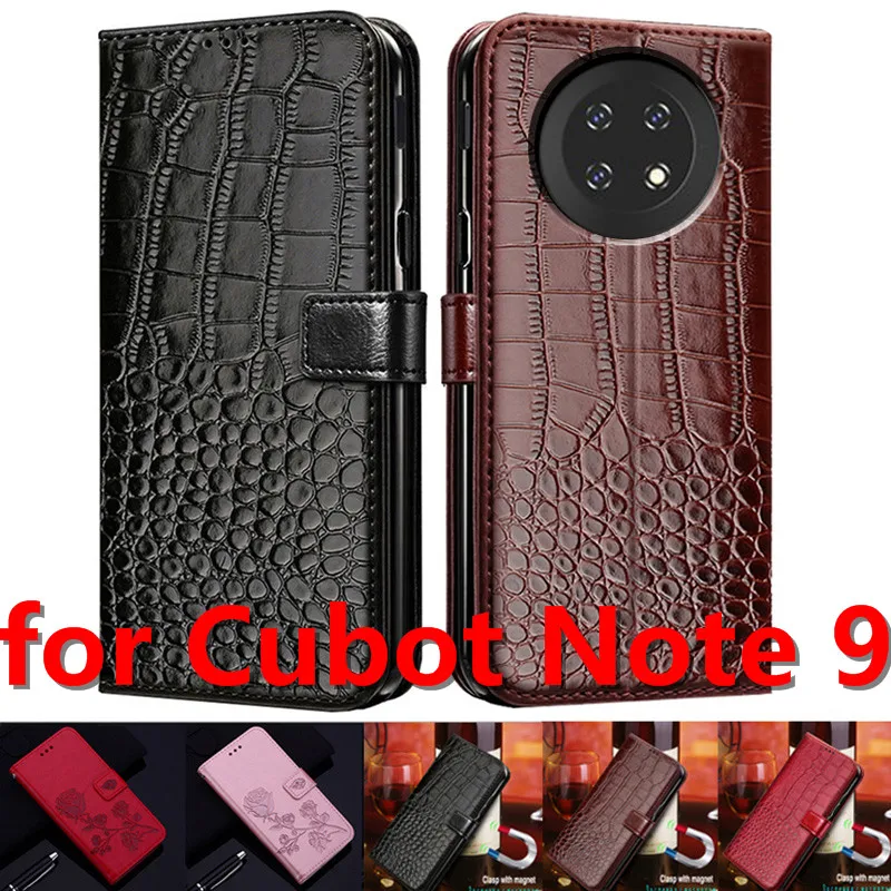 Чехол для Cubot Note9 Роскошный кожаный флип-кошелек Note 9 чехол телефона с отделением