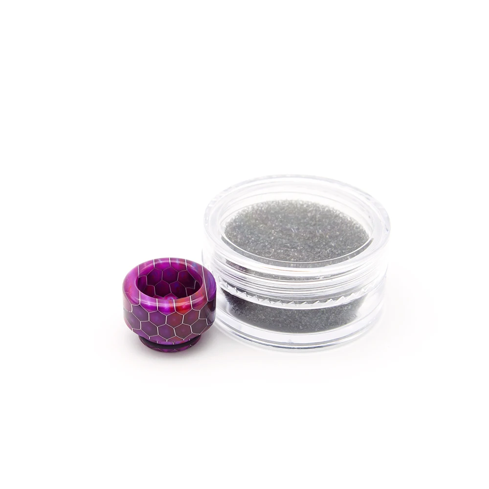 

810 Drip Tip Snakeskin Short Epoxy Resin Mouthpiece For RBA/RDA Atomizer Tank