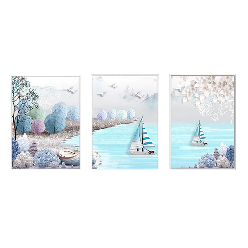 

Simple Plants Diamond Painting Chinese Landscape Accessories Tools Diamond Painting Full Drill Punto Diamante Hand Sewing DE50TZ